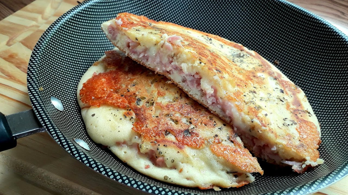 Torta Salgada de Frigideira Pronto em menos de 15 Minutos