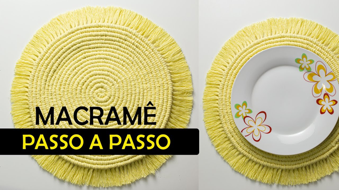 Sousplat em Macramê Passo a Passo