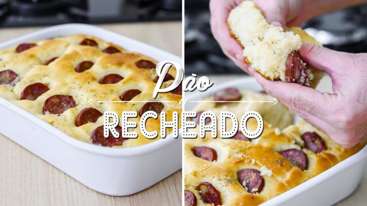 Pão Caseiro Recheado Feito Na Travessa – Não Precisa Sovar