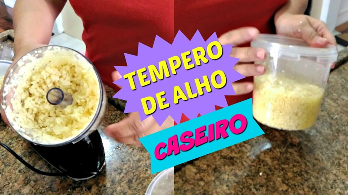 Como eu Faço Tempero de Alho Caseiro